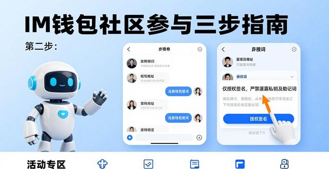 im钱包社区参与三步指南