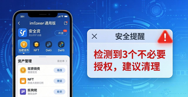 用imToken通用版管理数字资产，实现看得清管得住的安全效果