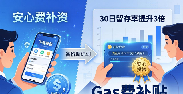 下载钱包后给Gas费补贴，让投资者安心又省心